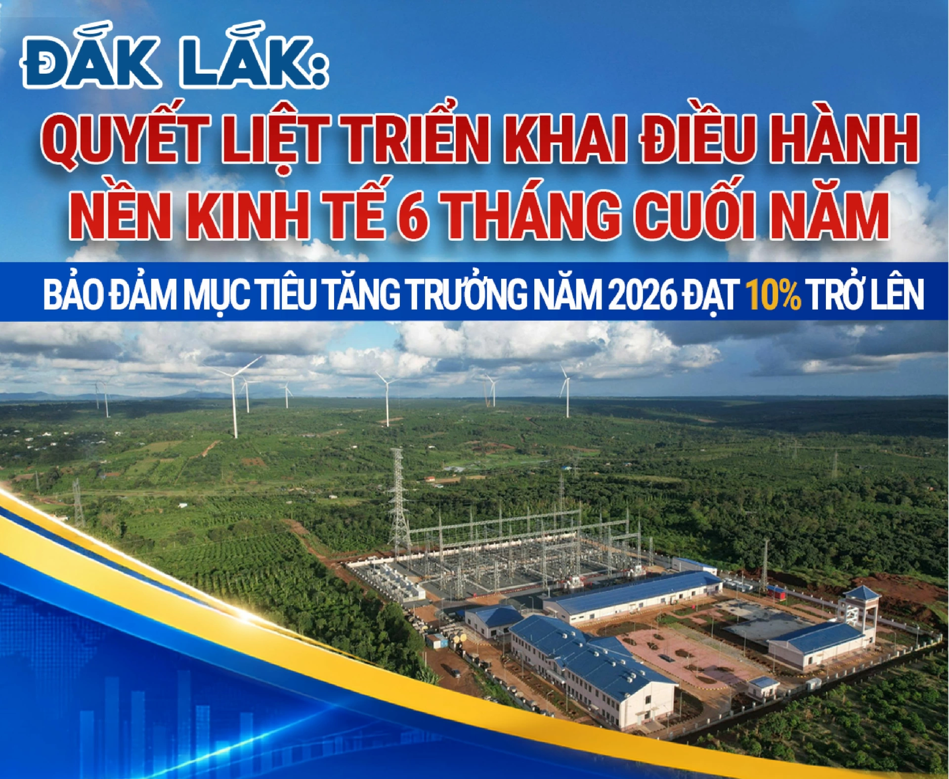 (Inforgraphic) Đắk Lắk quyết liệt triển khai điều hành nền kinh tế 6 tháng cuối năm: Bảo đảm mục tiêu tăng trưởng năm 2026 đạt 10% trở lên